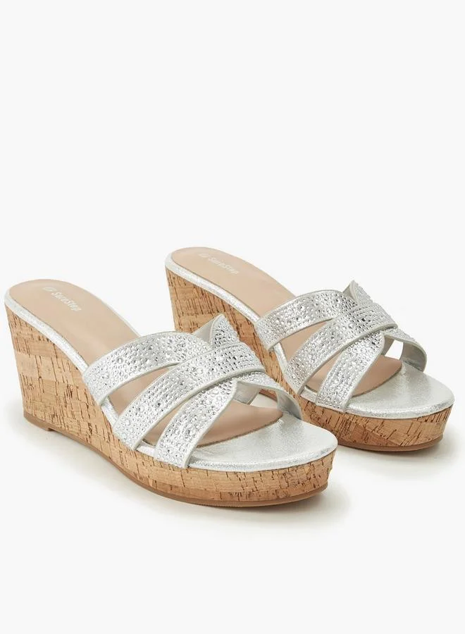 شور ستيب Women Embellished Wedge Heel Sandals