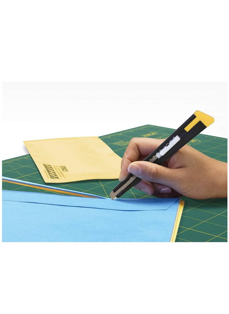 OLFA - KNP Olfa Cutter 9mm (Black) is a precision utility knife designed for smooth and effortless cutting. - Image 1