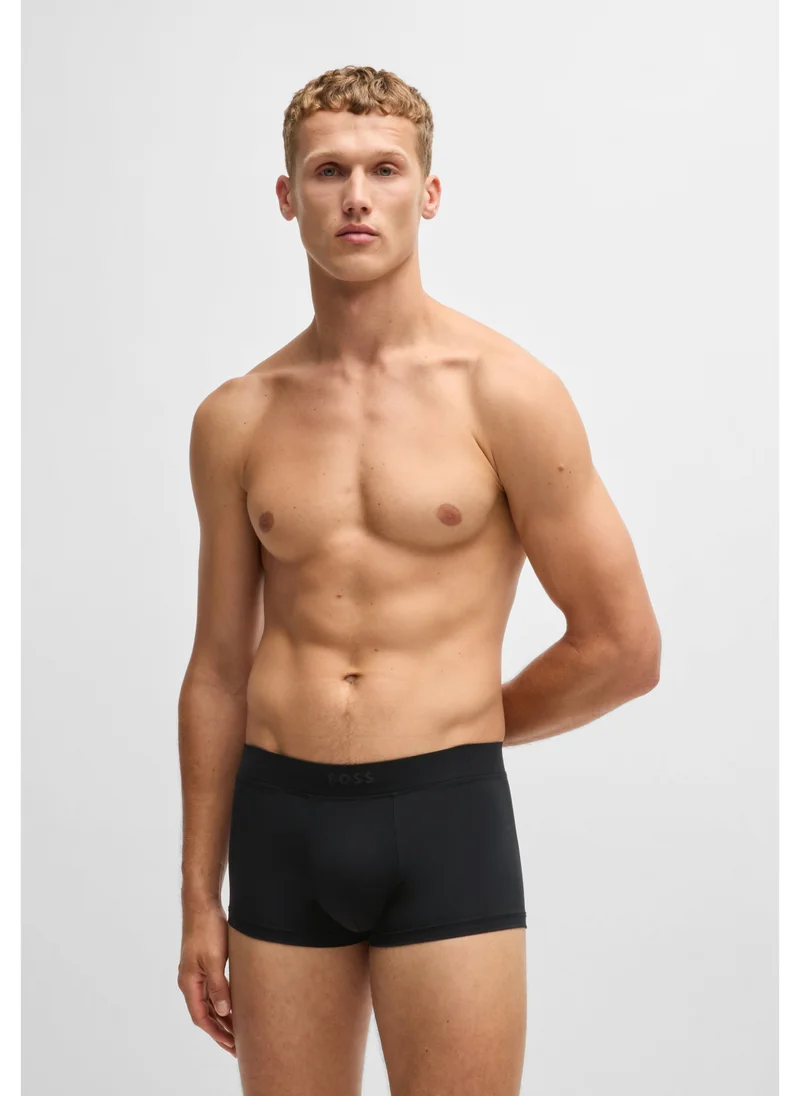 BOSS Stretch-jersey trunks with 3D logo