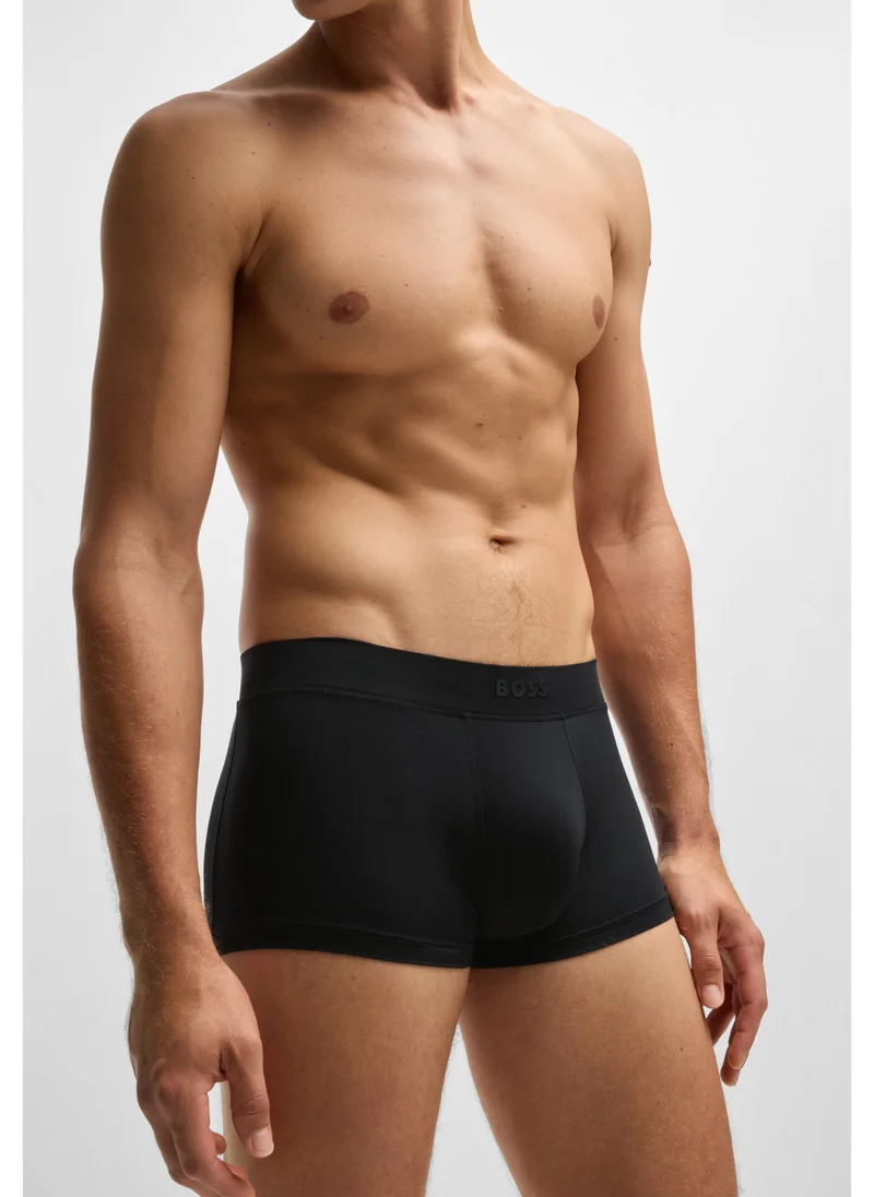 BOSS Stretch-jersey trunks with 3D logo