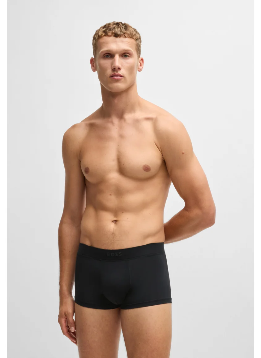 BOSS Stretch-jersey trunks with 3D logo