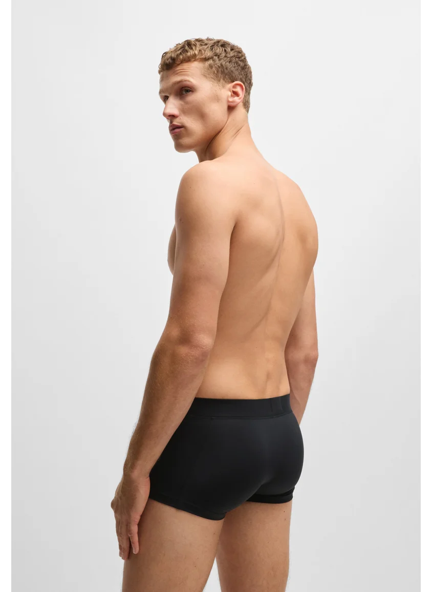 BOSS Stretch-jersey trunks with 3D logo