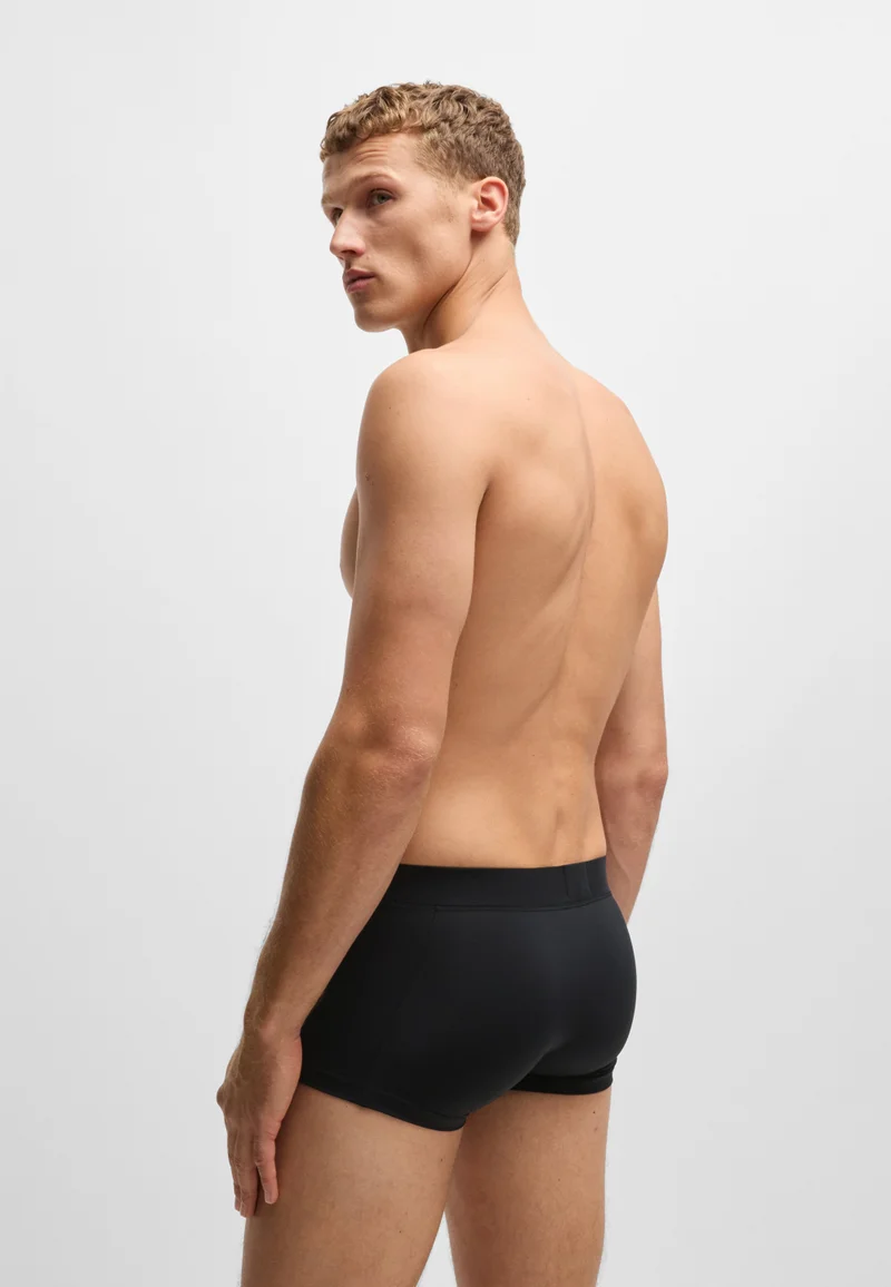 BOSS Black Stretch-jersey trunks with 3D logo for Men | Best Price UAE