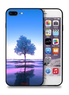 Tolwak Apple iPhone 7 Plus Protective Case Tree Neon Body Of Water Reflection Digital Art  - Image 1