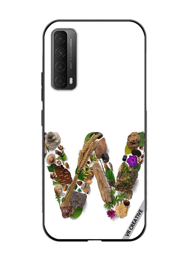 VR CREATIVE Protective Case Cover For Huawei Y7a Alphabet W Design Multicolour - Image 1