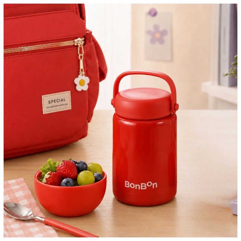 BonBon - Stainless Steel Food Jar - 300ml - Red - Image 5