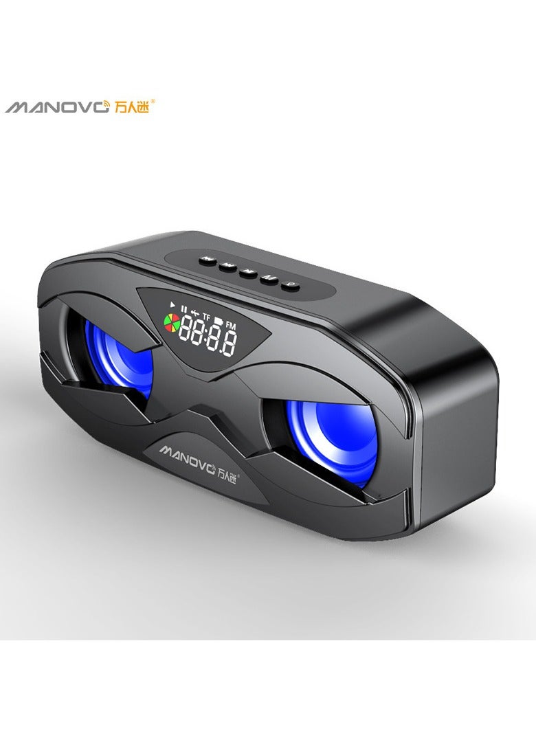 LOULUEN LED Flash USB Wireless Loudspeaker Computer Speaker 