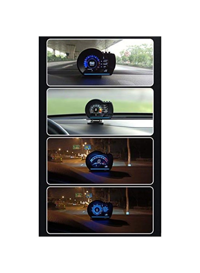 Generic Ametoys Car HUD Display, OBDⅡ+GPS Smart Gauge,High Definition Speedometer,Car Diagnostic Tool,OBD Fault Code Elimination,Safe Driving,Computer Overspeed Fault Alarm,for All Vehicles(Black)  - Image 4
