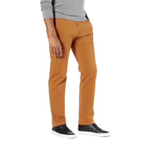 Dockers Men's Straight Fit Ultimate Chino with Smart 360 Flex (Regular and Big & Tall), Dark Ginger, 38W x 34L - Image 2