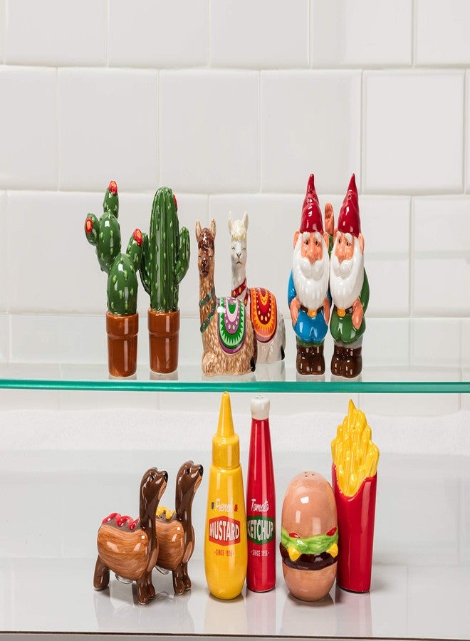 Abbott Collection Garden Gnomes Salt & Pepper-3.5" H, 3.5 inches high - Image 2