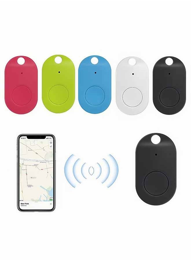 Peachjoy Smart Tracker 5 Pack Oval Shape Multi Color Wireless Key Finder Locator Mini Tracker Anti-Lost Alarm Sensor Device Remote Finder Kids Item Finder Mobile Phone Car Wallet Luggage Pet  - Image 1