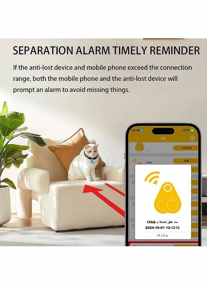 Peachjoy Smart Tracker 5 Pack Oval Shape Multi Color Wireless Key Finder Locator Mini Tracker Anti-Lost Alarm Sensor Device Remote Finder Kids Item Finder Mobile Phone Car Wallet Luggage Pet  - Image 2