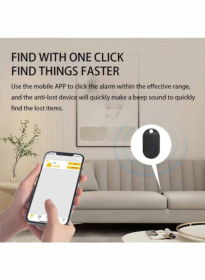 Peachjoy Smart Tracker 5 Pack Oval Shape Multi Color Wireless Key Finder Locator Mini Tracker Anti-Lost Alarm Sensor Device Remote Finder Kids Item Finder Mobile Phone Car Wallet Luggage Pet  - Image 3
