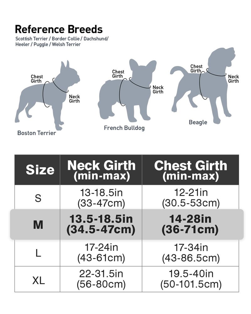 Joytale No Pull Dog Harness Medium Sized Dog, Reflective Pet Vest with Front Clip, Adjustable Soft Padded Harnesses with Easy Control Handle for Training and Walking, Black, M - Image 3