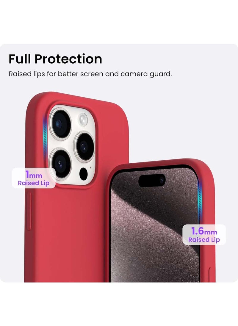 X-level iPhone 15 Pro Mobile Case Cover with Soft Liquid Silicone Protection Anti-Scratch Shockproof Accessories Slim Protective Back Cover with Comfortable Hold Touch Feeling and Anti-fingerprint  - Image 3