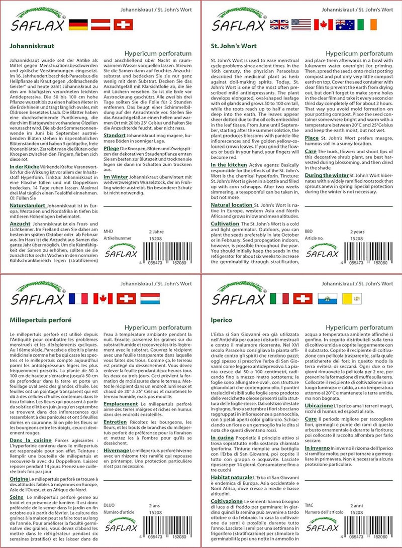 جي جوت مجموعة هدايا - نبتة سانت جون - 300 بذرة - نبتة العرن المثقوب - Image 3