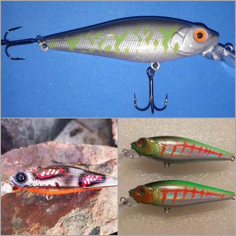 wLure 10 Blank Unpainted Minnow Crankbait Topwater Lipless Jerkbait Fishing Lures - Image 5