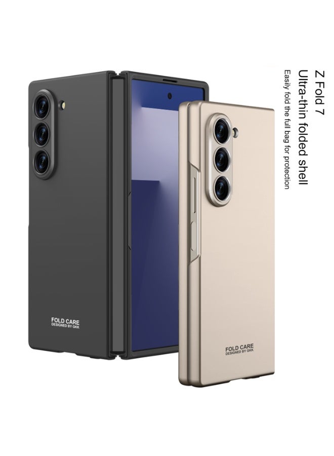 GKK Stylish Slim Protective Case Compatible with Samsung Galaxy Z Fold 7 5G (2025) , Elastic Shock Absorption, Lightweight, Anti-Scratch, Bumper Hardcase, Full-Cover Hard Shell - Image 3