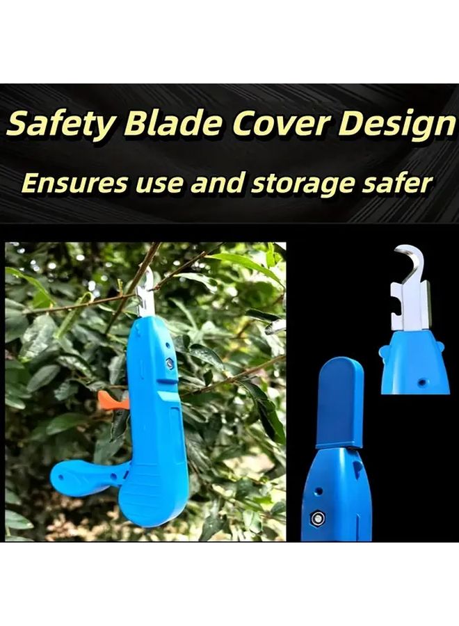 1 قطعة مقص حديقة متين بمقبض غير قابل للانزلاق وشفرات طويلة مقص تقليم يدوي - Image 3