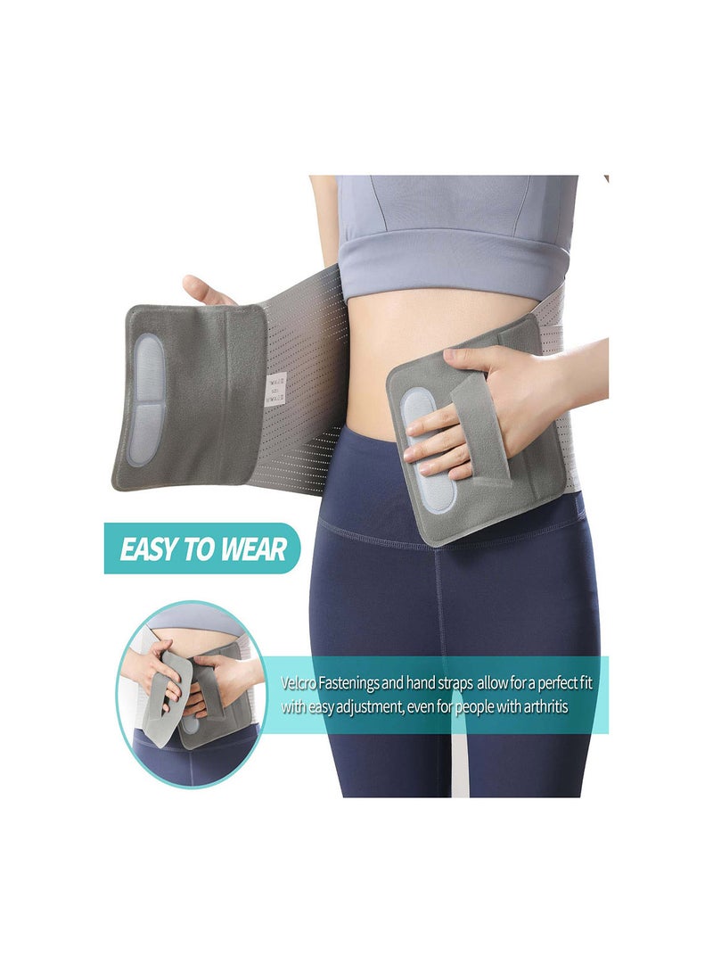 Adjustable Back Support Belt for Men and Women, Breathable Lumbar Brace for Lower Back Pain Relief, Ideal for Daily Activities, Scoliosis and Herniated Disc Support (XL) - Image 2
