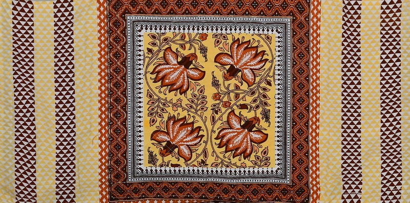 Blizz Mont | Ethnic Motif Printed Cushion Cover | Pure Cotton | Size- 16 x 16 inches- Set of 5- (BM1026-BROWN-FR)-C - Image 3