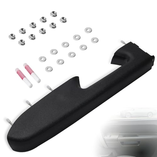 LLYZFED 22818465 Front Left Driver Side Armrest Repair Kit Fit for Chevy Silverado/GMC Sierra 1500 2500HD 3500HD 2010–2014 Door Panel Armrest with Handle Below - Color Black - Image 1