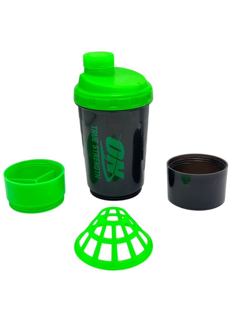 QSHOP 650ml BPA Free Leak Proof Protein Shaker Bottle for Gym 