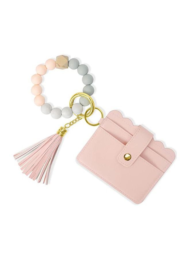 NIBEMINENT Wristlet Keychain Bracelet Wallet  - Image 1