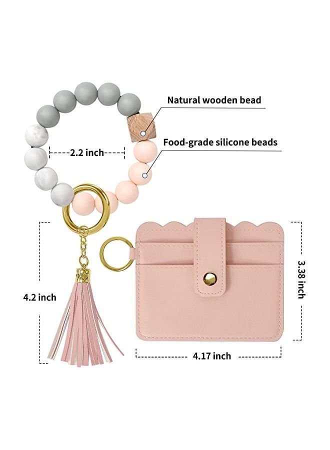 NIBEMINENT Wristlet Keychain Bracelet Wallet  - Image 4