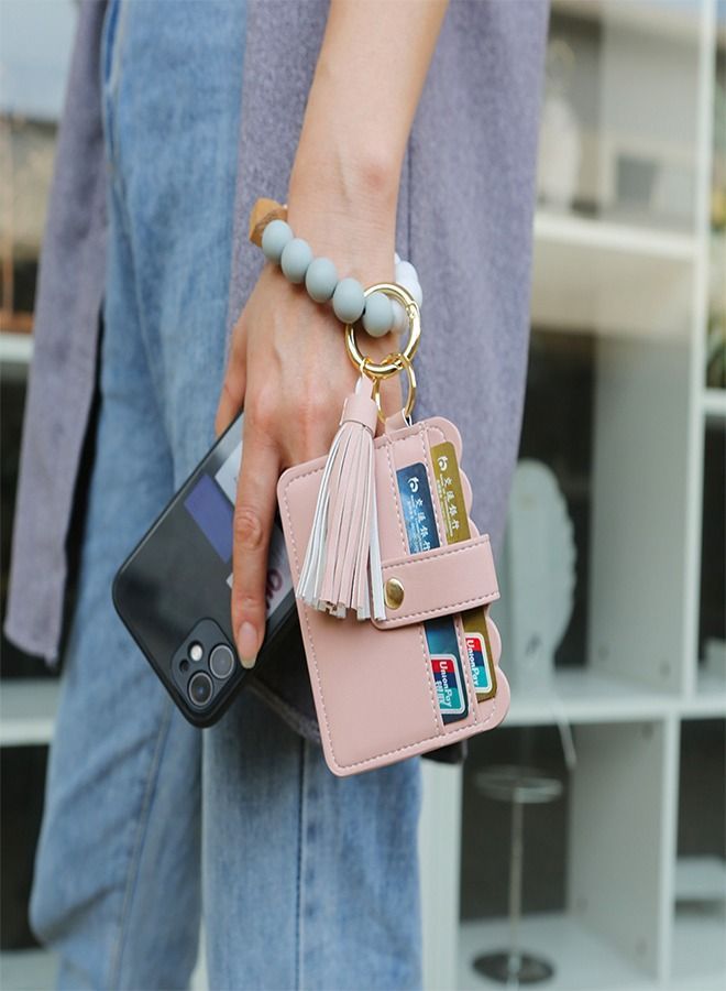 NIBEMINENT Wristlet Keychain Bracelet Wallet  - Image 5