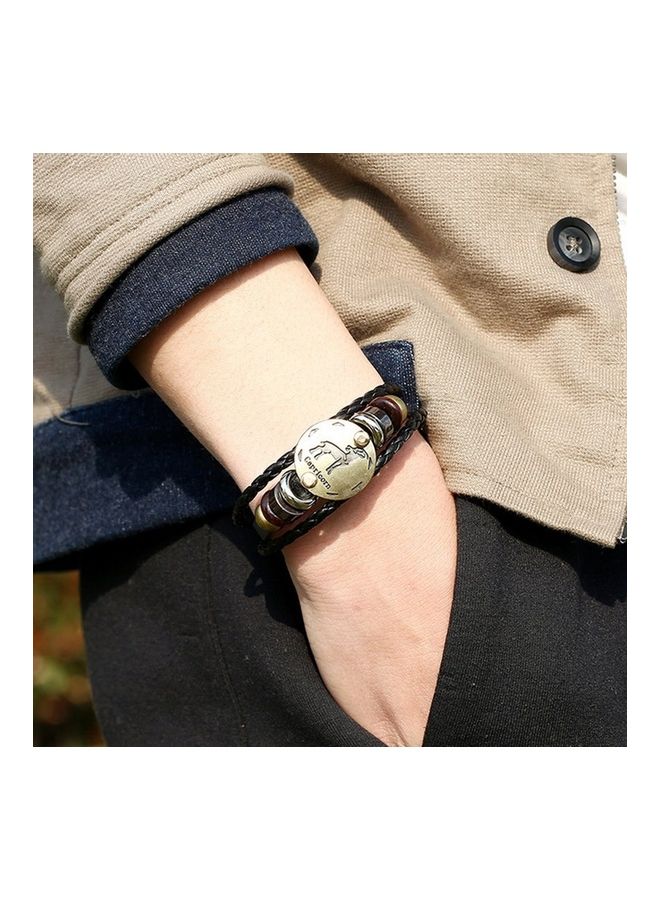 12 Constellation Leather Bracelet - Image 2