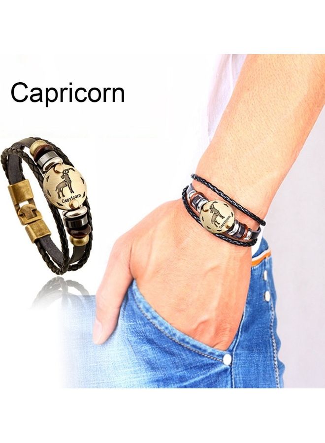 12 Constellation Leather Bracelet - Image 3