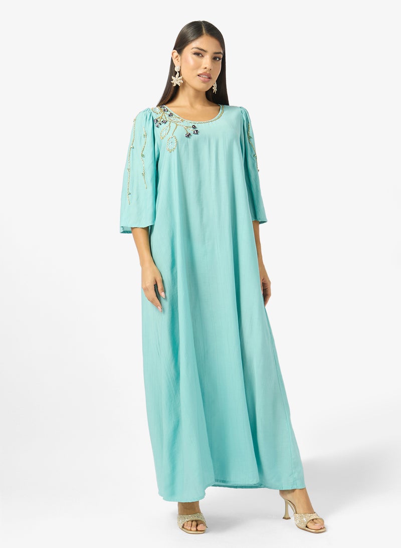 Khizana Embellished Jalabiya - Image 4