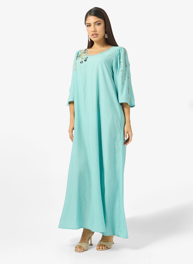 Khizana Embellished Jalabiya - Image 1