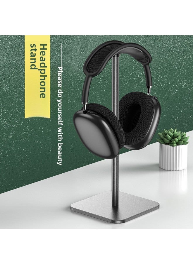 Loquat High-grade Aluminum Alloy Headset Bracket Hanger Creative Metal Headset Detachable Storage Headset Display Rack-Color:Black - Image 1