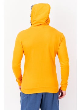 adidas Originals Men Sportswear Fit Brand Logo Outdoor Hoodie, Orange  - Image 3