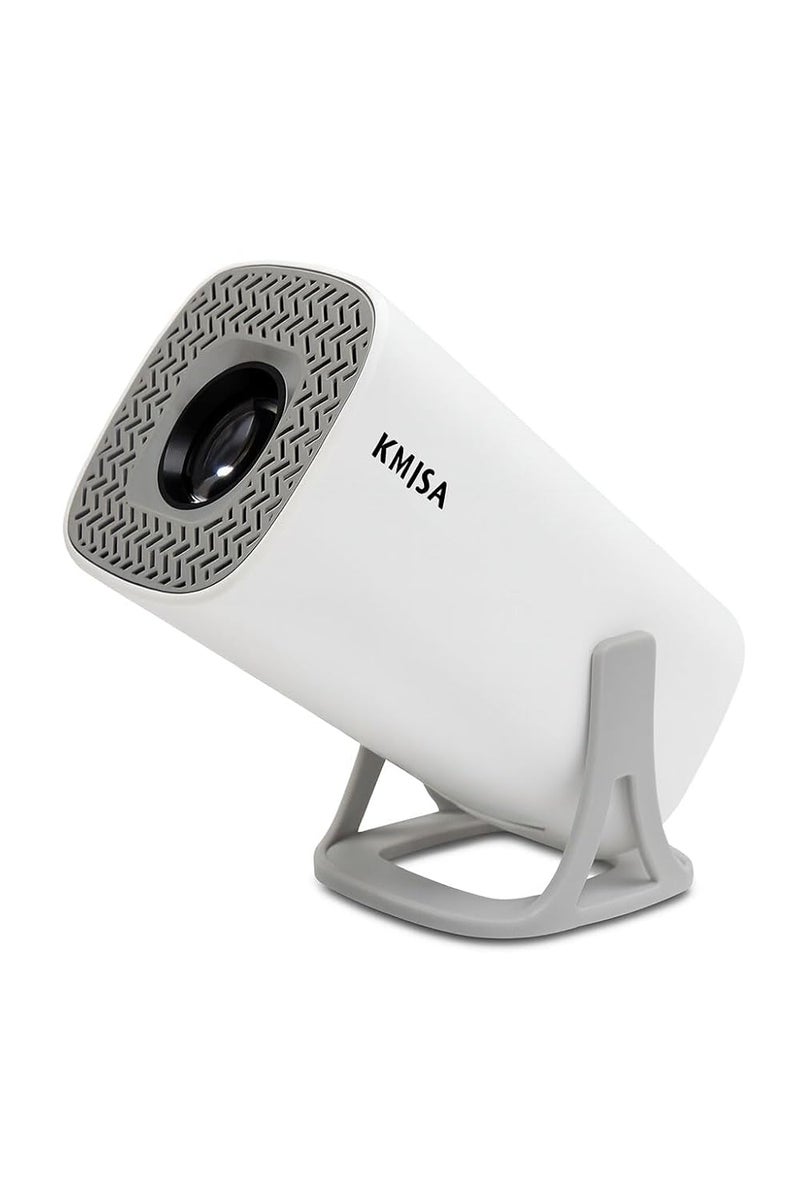 KMJSA Full HD 1080p Native, Android 13.0 Smart Home Projector 4k HDR Support, Rotatable, Auto & 4D Keystone, Certified OTTs. WiFi 6 & BT, Screen Mirroring, ARC, Room Portable - Image 1
