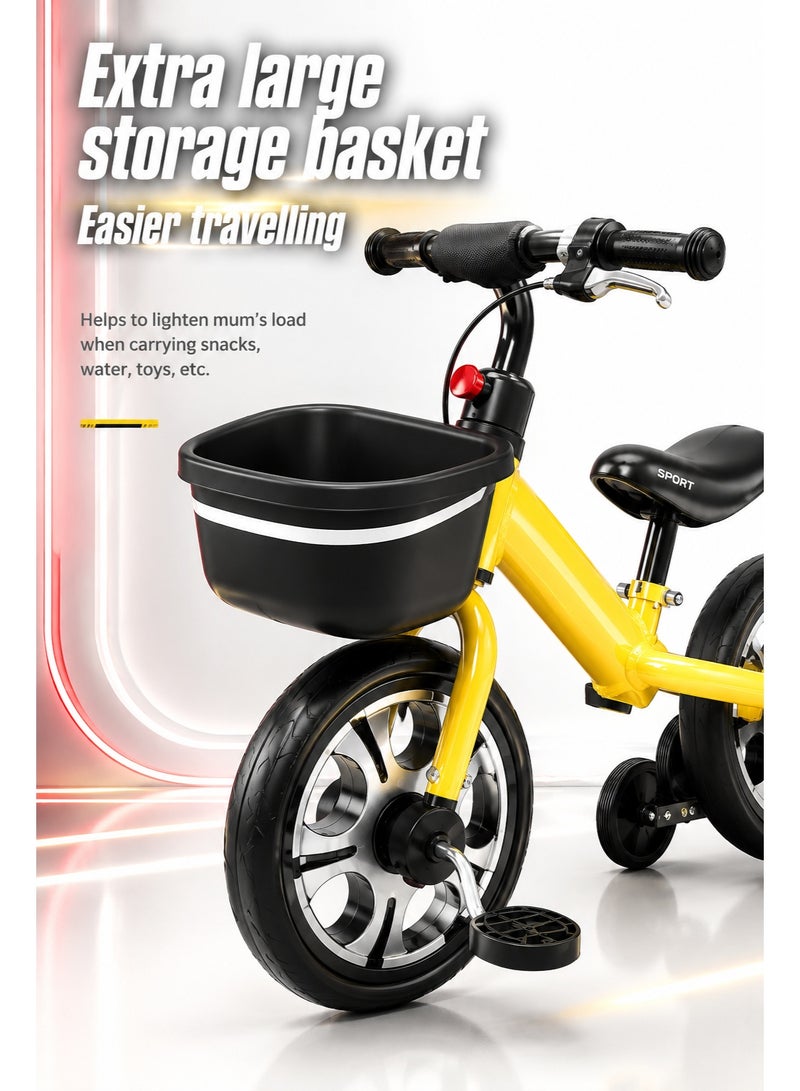 Kids Bike Magnesium Alloy Children’s Bicycle – Safe & Stable Bike for Boys & Girls 3–6 Years with Training Wheels, Sensitive Brakes & Wear-Resistant Tires - Image 2