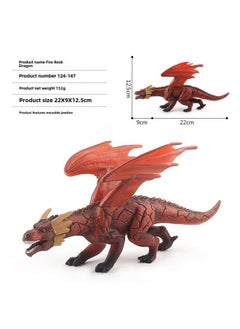 Export Supply Simulation Static Ape Model Ape Gorilla Children Early Education Cognition Primitive Wild Human Ornaments-Color:124-147 Fire Rock Dragon 152g