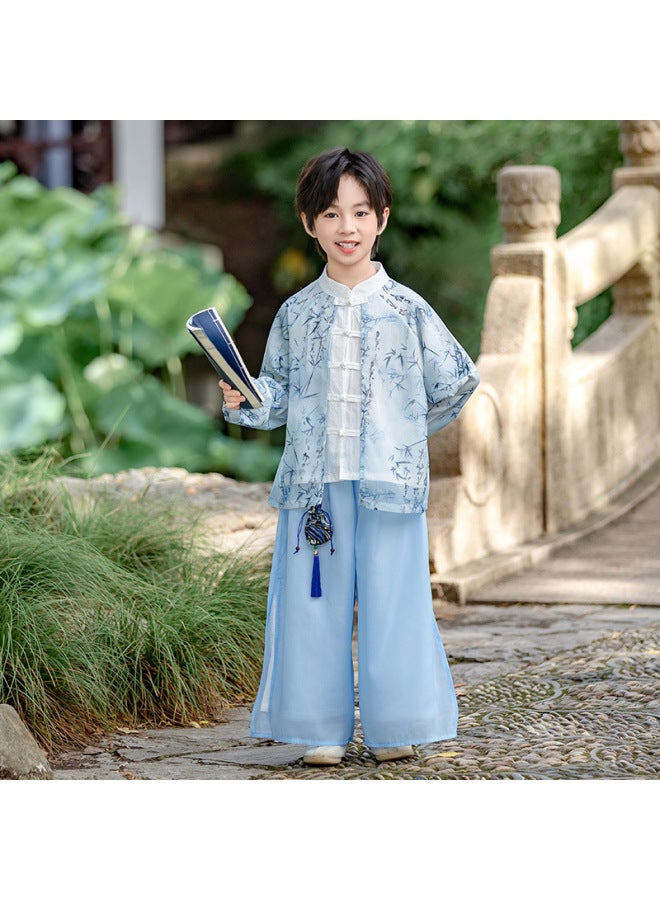 New Boys' Hanfu Tang Suit, New Chinese Style Children's Clothing, Girls' Tassel Sachet, Children's Traditional Performance Costumes