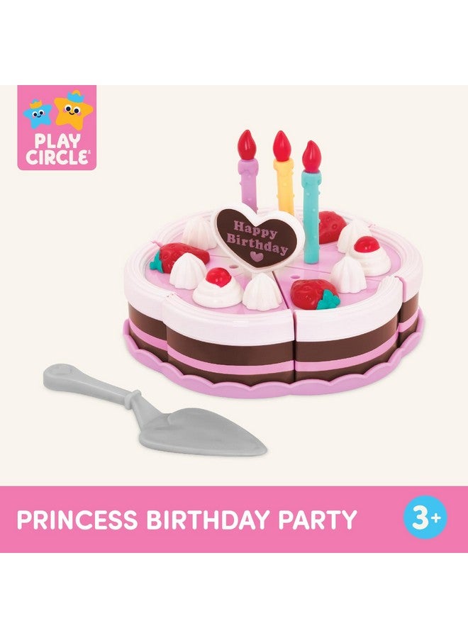 Battat- Play Circle- Birthday Cake - Toy Food - Plates & Candles Accessories- Pretend Play- Princess Birthday Party- 3 years + (24 Pcs) - Image 5