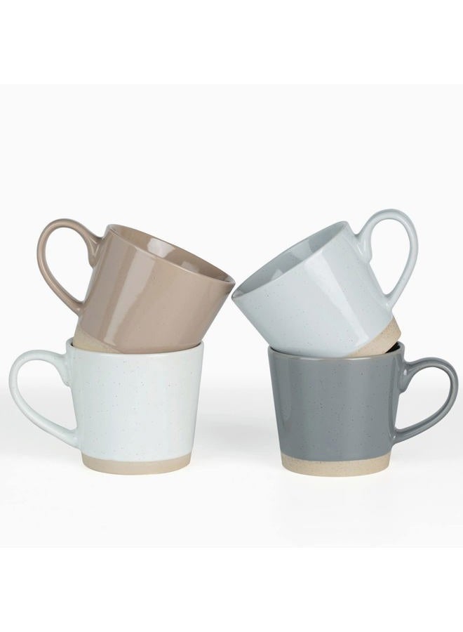Famiware Saturn 4 Pieces Coffee Mug, 12 oz Tea Mug, Catering Mugs with Handle for Coffee, Tea, Cocoa, Milk, Multi-color - Image 1
