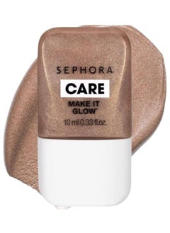 سيفورا مجموعة سيفورا - هايلايتر سائل Make It Glow - لون 03 Sunset shine - تركيبة خفيفة الوزن وقابلة للبناء والمزج للحصول على لمسة نهائية مشرقة وندية - 10 مل  - Image 1