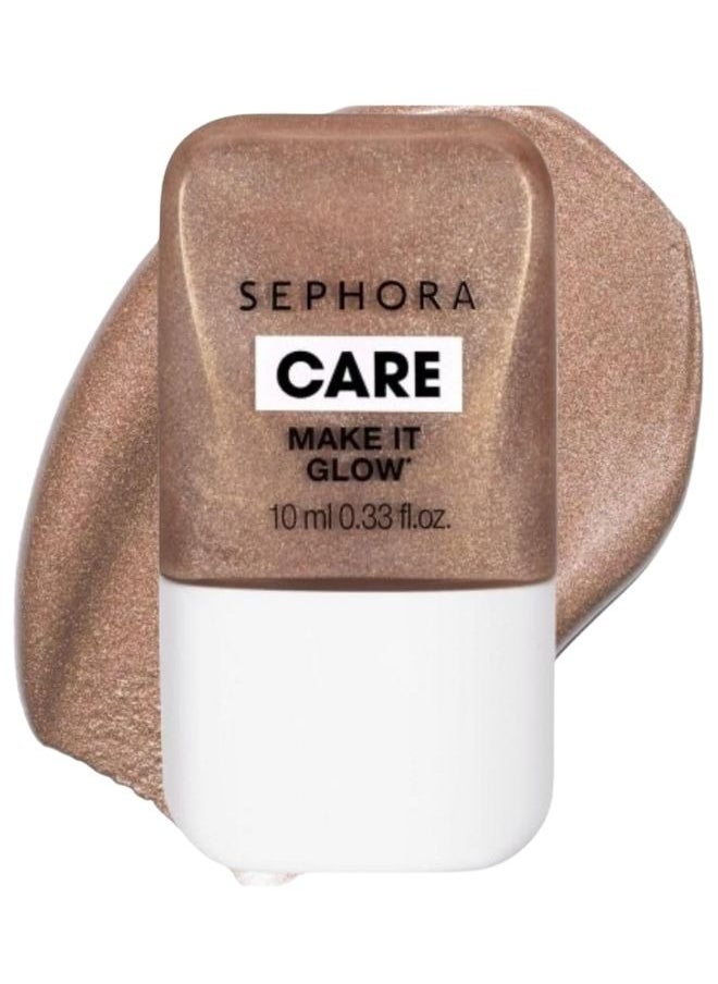 سيفورا - مجموعة سيفورا - هايلايتر سائل Make It Glow - لون 03 Sunset shine - تركيبة خفيفة الوزن وقابلة للبناء والمزج للحصول على لمسة نهائية مشرقة وندية - 10 مل - Image 1