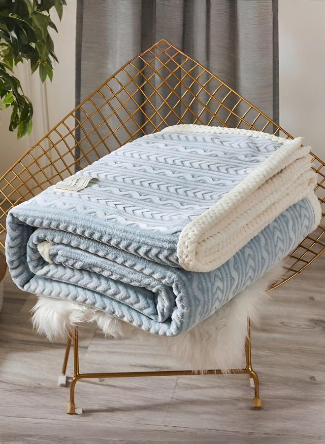 بطانية كشميرية دافئة مريحة منحوتة ثلاثي الأبعاد - Image 1