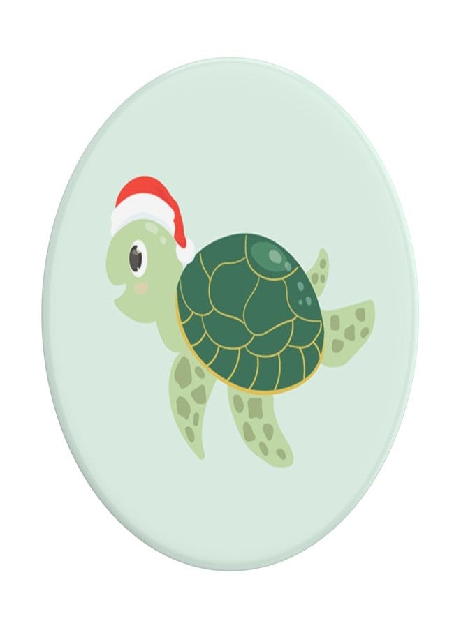 POPSOCKETS قبضة هاتف بوب سوكيتس مع قاعدة قابلة للتوسيع، قبضة لاصقة - سلحفاة سانتا - Image 5