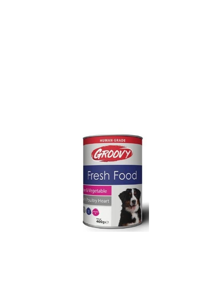 جروفي Wet Dog Food with Rice Vegetables Chickenv