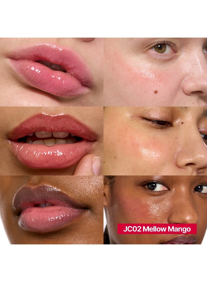 fwee وعاء جيلي لامع للشفاه والخدود - مانجو هادئ - Image 2