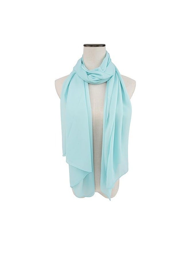 chiffon scarf Plain and soft, 160*50  - Image 1