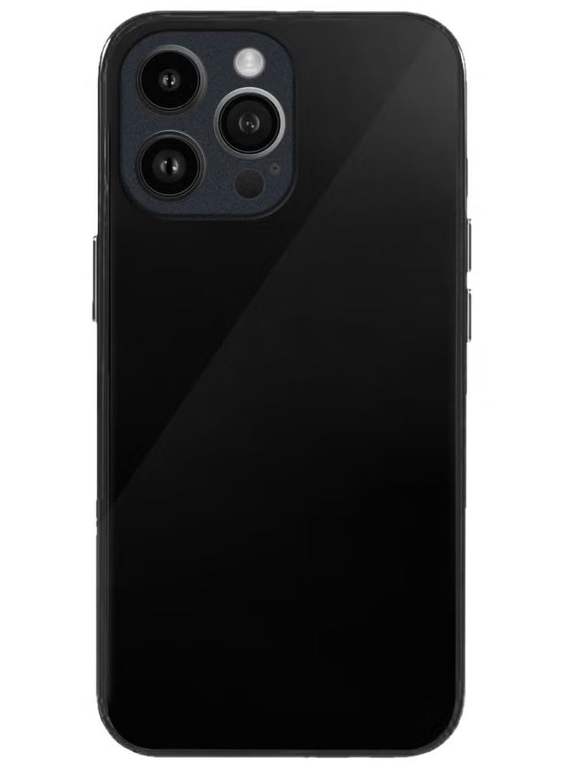 CATANES iPhone 14 Pro Max Electroplated Hard Glossy Case Camera Protection Shockproof Anti Fall Case Black - Image 4